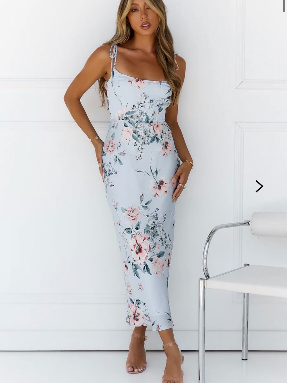 Hello Molly Sophisticated Flora Maxi Dress Print